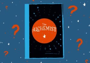 A graphic rendering of the book The Alchemist by Paulo Coelho.